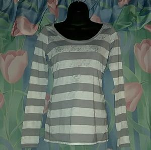 Long Sleeve, Shear Striped Shirt